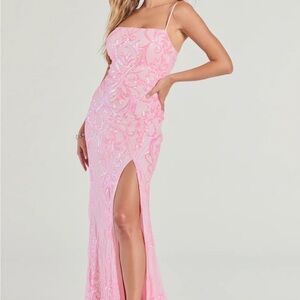 Elegant Pink prom dress